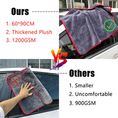 1200GSM Microfiber Car Drying Towel by Snagg A Microfiber Towel