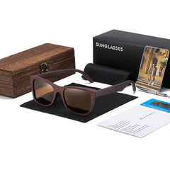 Handmade Natural Bamboo Polarized Sunglasses by Snagg It Sunglasses
