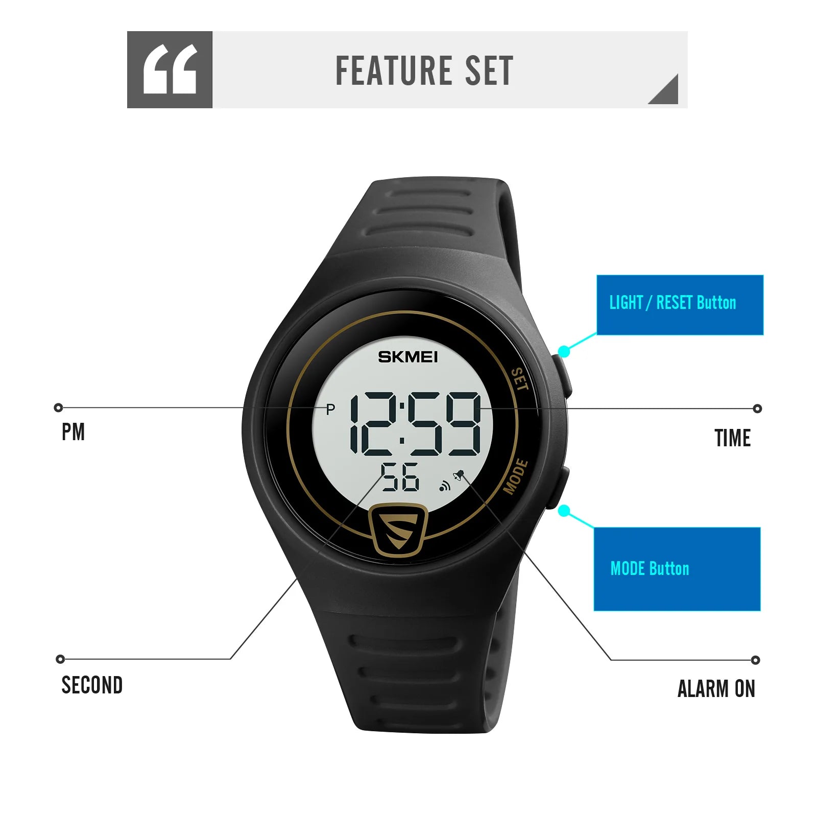 Kids Fashion Digital Watch by Snagg A Watch