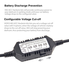 Smart ACC Hardwire Kit with Battery Protection | 24/7 Parking Surveillance for Dash Cams