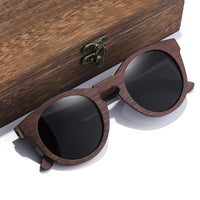 Oval Bamboo Polarized Sunglasses by Snagg It Sunglasses
