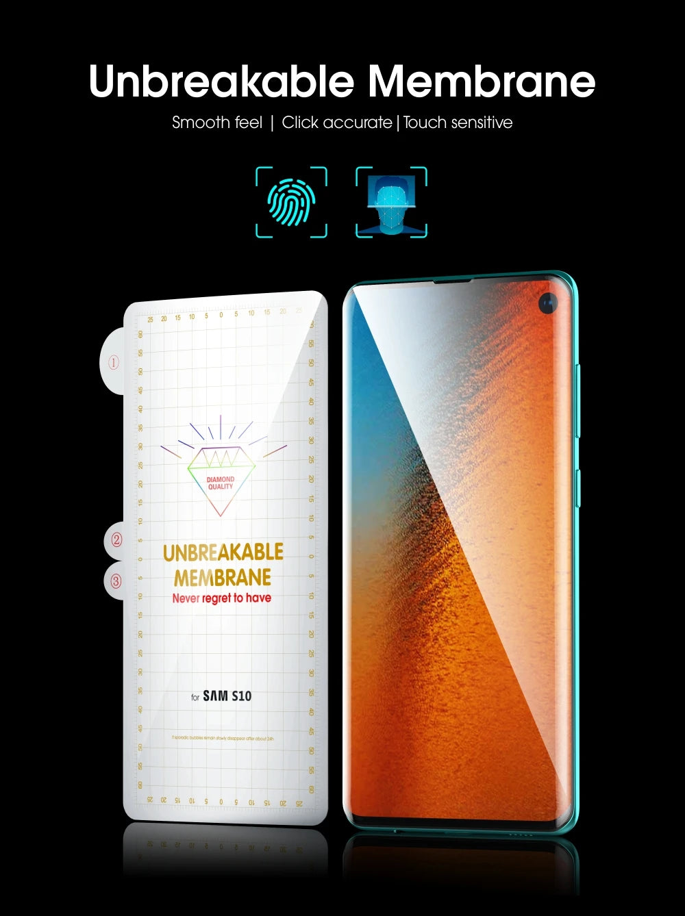 HD Hydrogel Screen Protector for Samsung Galaxy S / Series by Snagg A Screen Protector