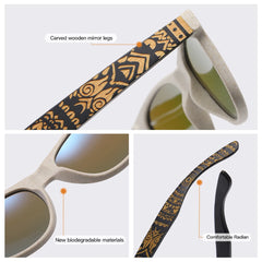 Natural Bamboo Fashion Wooden Sunglasses by Snagg It Sunglasses