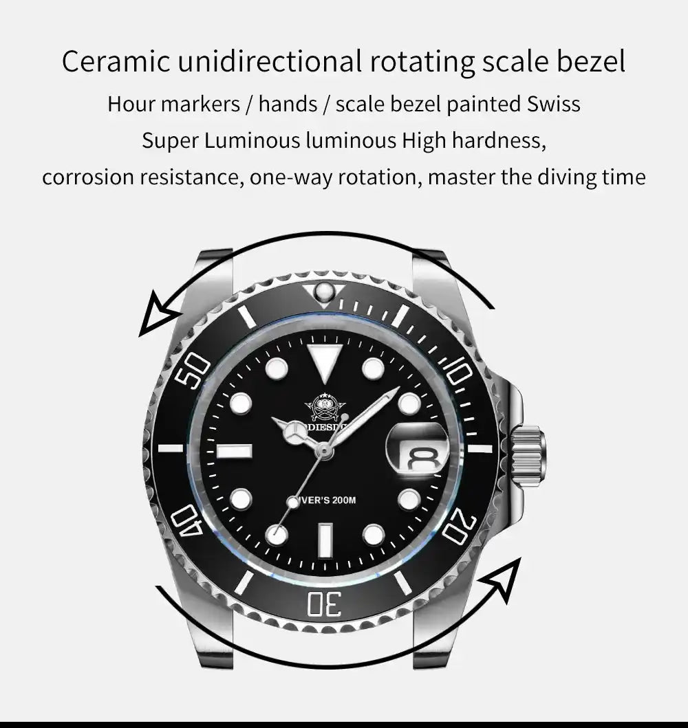 Luxury Stainless Steel Watch for Men - Men’s Watches