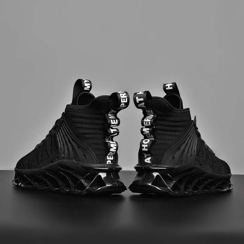 Black Sneakers – Lightweight Trainers with Height Boost - SnaggIt