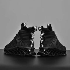 Black Sneakers – Lightweight Trainers with Height Boost - SnaggIt