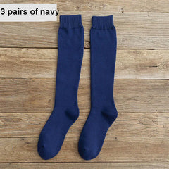 Men’s Winter Compression Knee High Socks, Thick Thermal Support (3 Pairs)