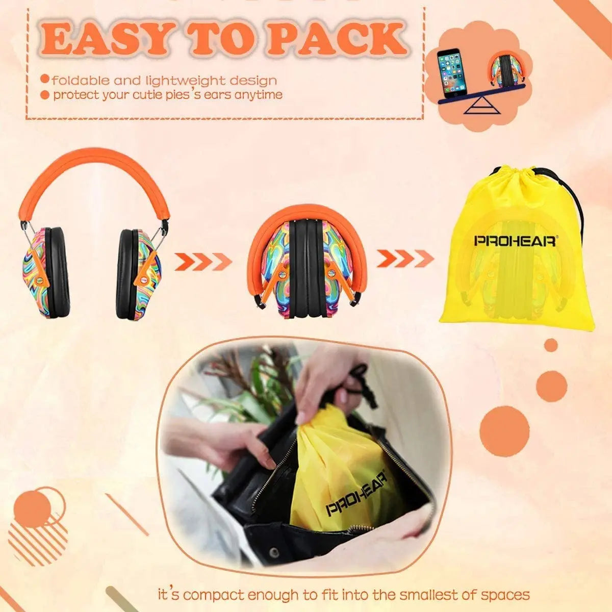 Kids foldable earmuffs – image 5