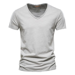 Men's 5 Piece Essential V-Neck Bundle | 100% Pure Cotton Summer Tees