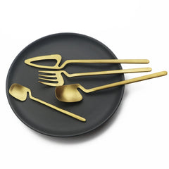 32pcs Black Matte Cutlery Set by Snagg A Dinnerware