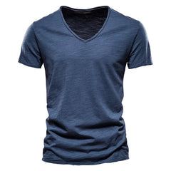 Men's 5 Piece Essential V-Neck Bundle | 100% Pure Cotton Summer Tees