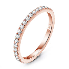 Full Eternity Moissanite Wedding Band by Snagg A Ring