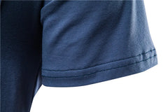 Cotton-Lycra V-Neck Tee | High-Elasticity Summer Essential