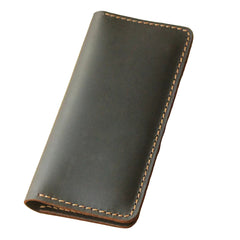 Handmade Vintage Leather Long Wallet by Snagg It Wallet