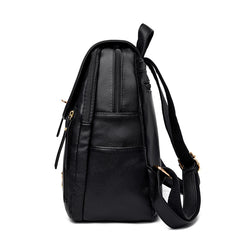 PU Leather Women's School & Travel Backpack