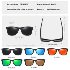 Wooden Polarized Sunglasses by Snagg It Sunglasses