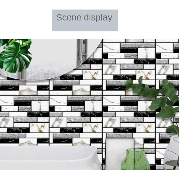 3D Self-Adhesive Brick Wall Stickers - SnaggIt