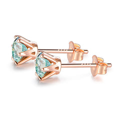 Moissanite Stud Earrings by Snagg An Earring