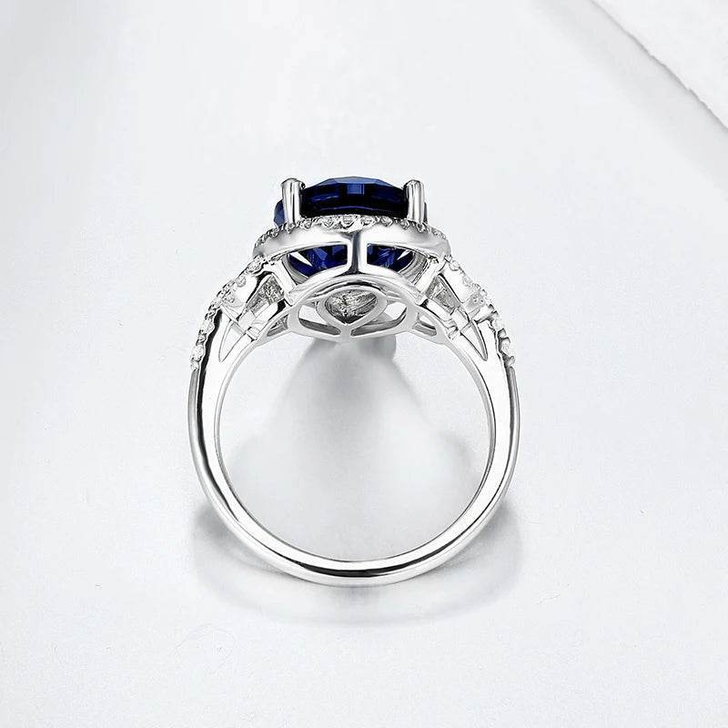 Blue Sapphire Pear Cut Ring - SnaggIt
