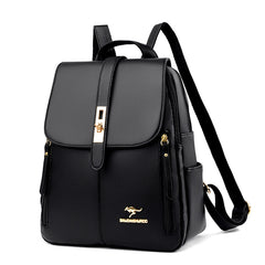 PU Leather Women's School & Travel Backpack