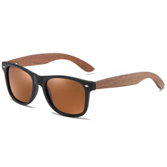 Handmade Walnut Wooden Polarized Sunglasses by Snagg It Sunglasses