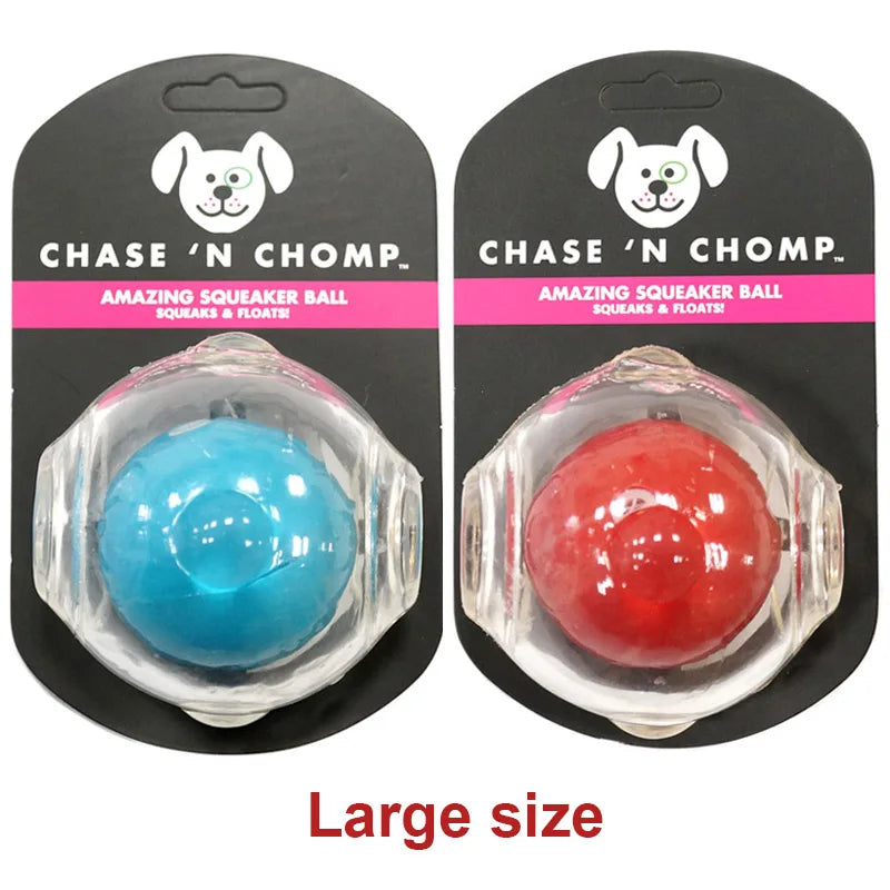 Durable Squeaker Dog Ball by Snagg A Toy