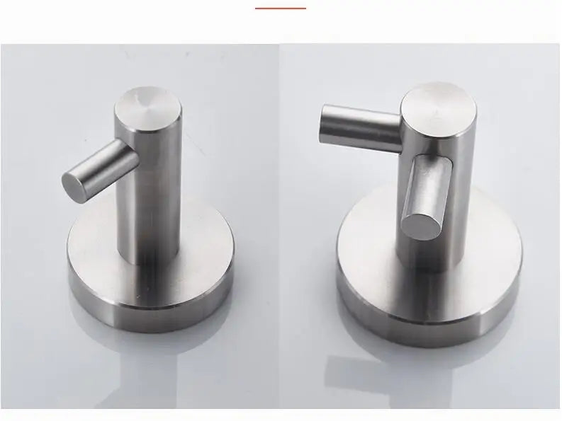 Brushed Nickel Wall Mounted Robe Hook by Snagg A Hook