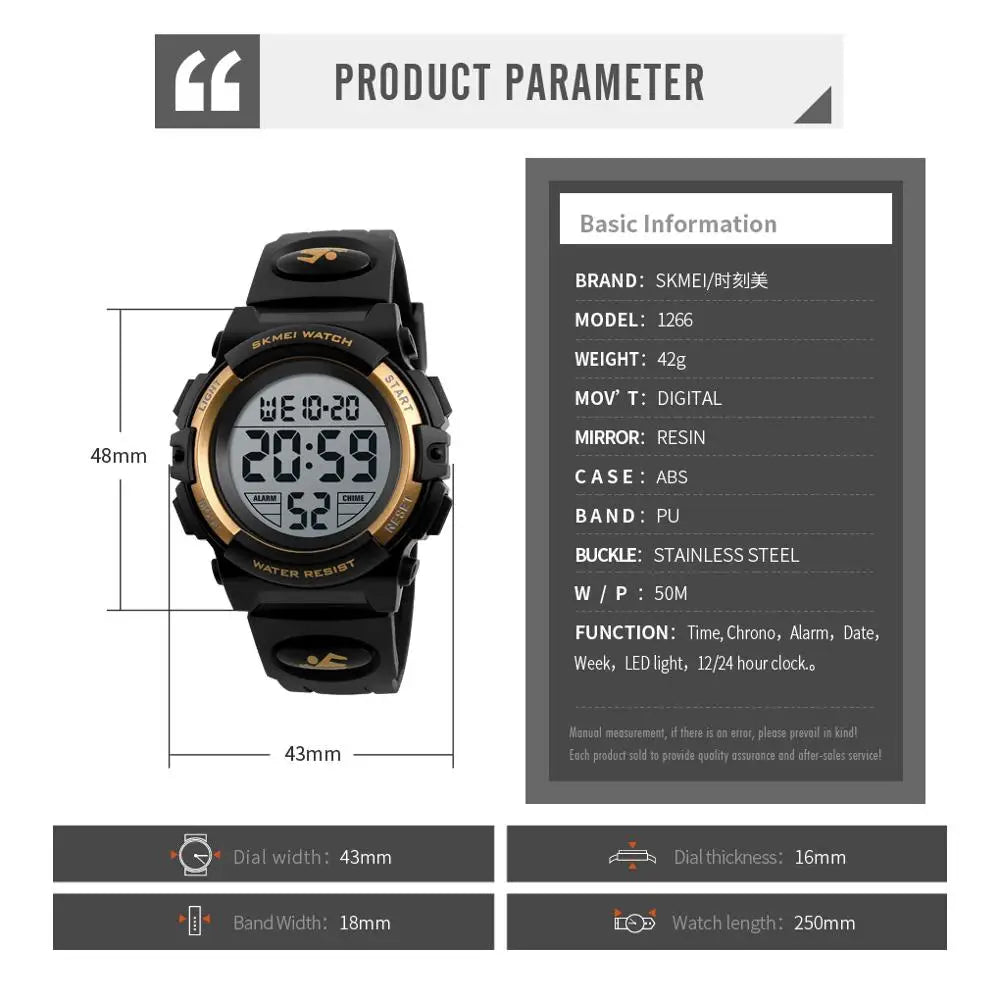 Kids LED Digital Watch by Snagg A Watch