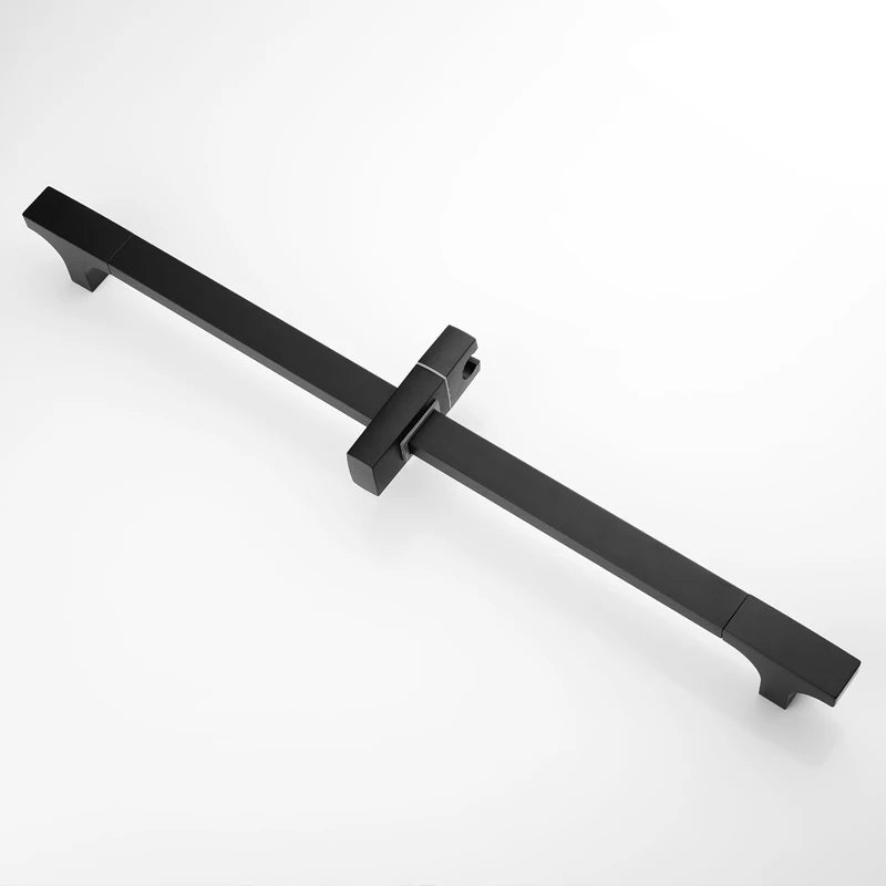 Matte Black Shower Bar Set – Adjustable Rail with 3-Mode Shower Head by Snagg A Shower Head