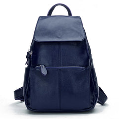 Genuine Leather Anti-Theft Women's Backpack