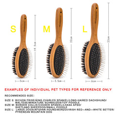 Double-Sided Bamboo Pet Brush by Snagg A Grooming Tool