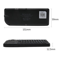 X1 Mini 2.4GHz Wireless Keyboard - 3 in 1 Multimedia Controller & Touchpad