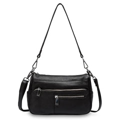 100% Genuine Leather Ruched Hobo Handbag – Noble Temperament Fashion Crossbody & Shoulder Purse for Women
