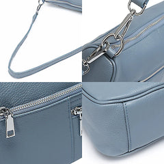 100% Genuine Leather Ruched Hobo Handbag – Noble Temperament Fashion Crossbody & Shoulder Purse for Women