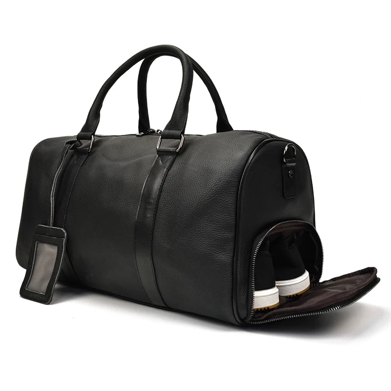 Genuine Leather Travel Duffel by Snagg It Bags