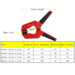 Heavy Duty Woodworking Plastic Spring Clamp by Snagg A Lock Clamp