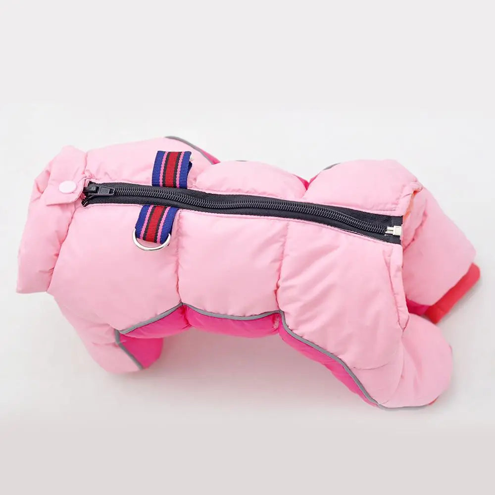 Waterproof Dog Snow Suit – Super Warm Soft Full-Cover Belly Overalls for Small Dogs