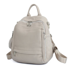 Zency Women's Genuine Leather Backpack High-Quality School Bag Travel Female Shopper Shoulder Satchel Rucksack Commuter