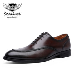 Elegant Genuine Leather Men’s Dress Shoes by Snagg A Shoes
