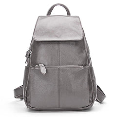 Genuine Leather Anti-Theft Women's Backpack