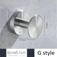 Brushed Nickel Wall Mounted Robe Hook by Snagg A Hook