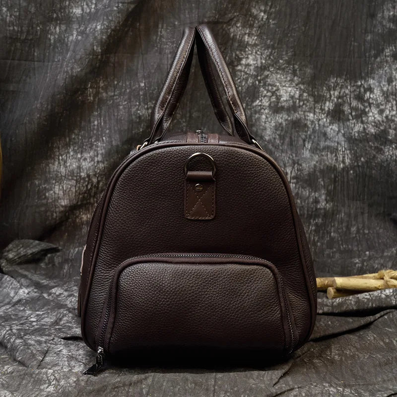 Genuine Leather Travel Duffel by Snagg It Bags