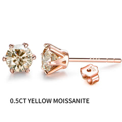 Moissanite Stud Earrings by Snagg An Earring
