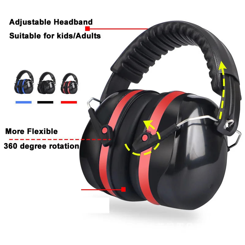 Noise Reduction Adjustable Headphone SNR-35dB by Snagg An Earmuff