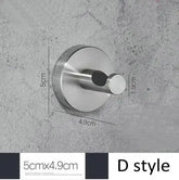 Brushed Nickel Wall Mounted Robe Hook by Snagg A Hook