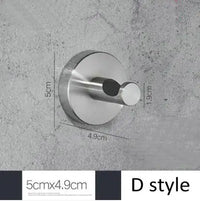 Brushed Nickel Wall Mounted Robe Hook by Snagg A Hook