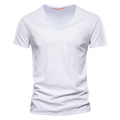 Men's 5 Piece Essential V-Neck Bundle | 100% Pure Cotton Summer Tees