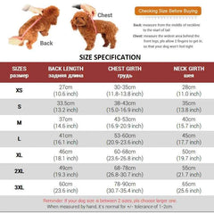 Quilted Dog Jacket with Removable Hood – Thick Fleece Winter Coat with Reflective Strips & Adjustable Belly