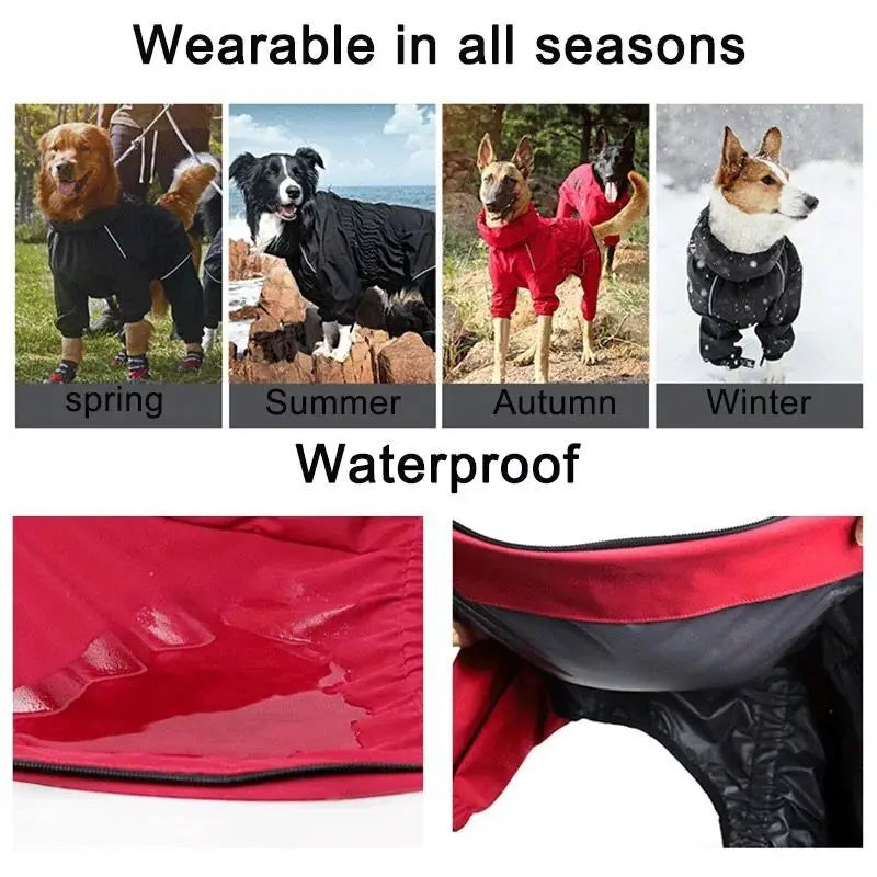 Waterproof Outdoor Dog Jumpsuit by Snagg A Jacket
