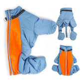 Fleece-Lined Waterproof Dog Overalls for Large Dogs – Reflective Winter Coat for Bulldogs & Labradors